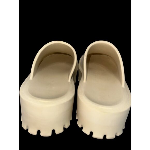 Jeffrey Campbell Biggie_2 Clog Womens 8 Off-White Lug Sole Platform Slip-On Shoe - Picture 7 of 9